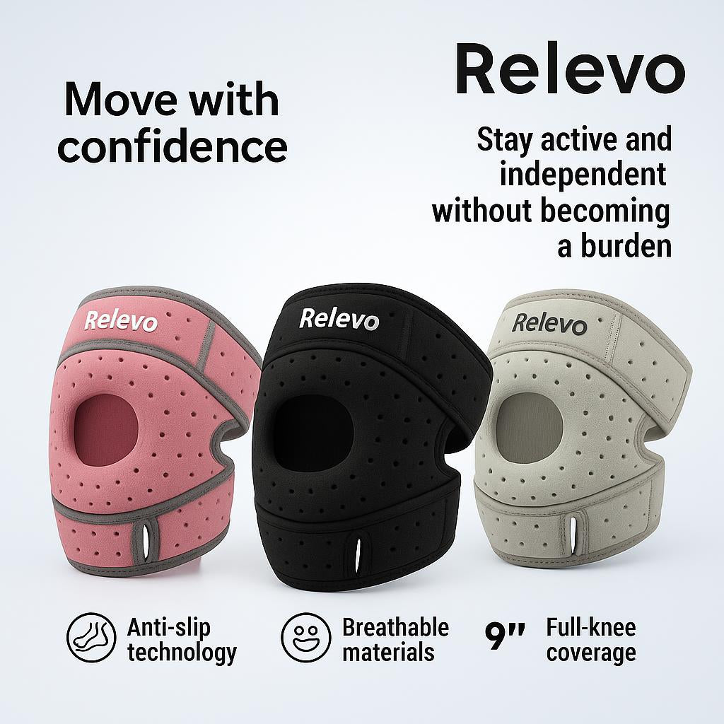 Advanced Relevo™ Knee Brace That Moves With You - Pain Relief In Minutes
